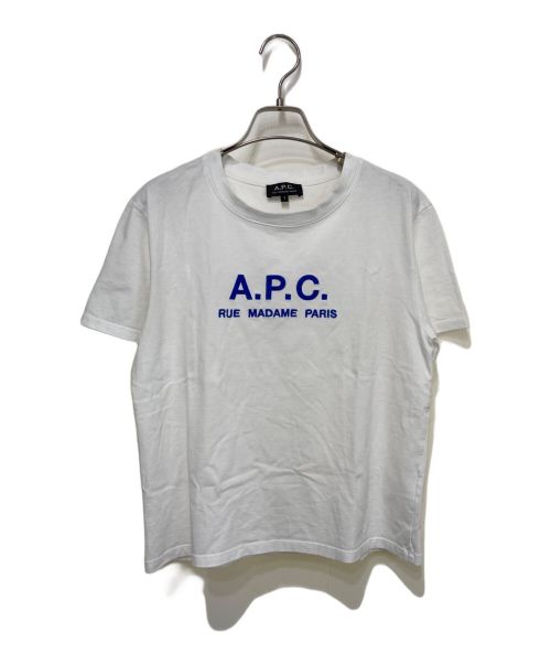 A.P.C.（アーペーセー）A.P.C. (アーペーセー) 刺繍ロゴTシャツ ホワイト サイズ:Sの古着・服飾アイテム