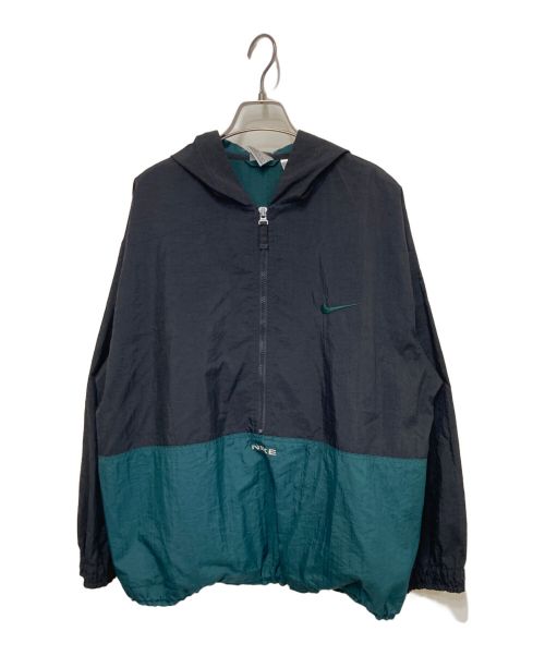 NIKE（ナイキ）NIKE (ナイキ) 90’s アノラックパーカー グリーン×ブラック サイズ:XLの古着・服飾アイテム