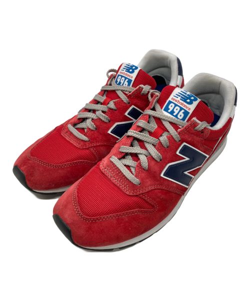 NEW BALANCE（ニューバランス）NEW BALANCE (ニューバランス) ローカットスニーカー レッド×ネイビー サイズ:28cmの古着・服飾アイテム