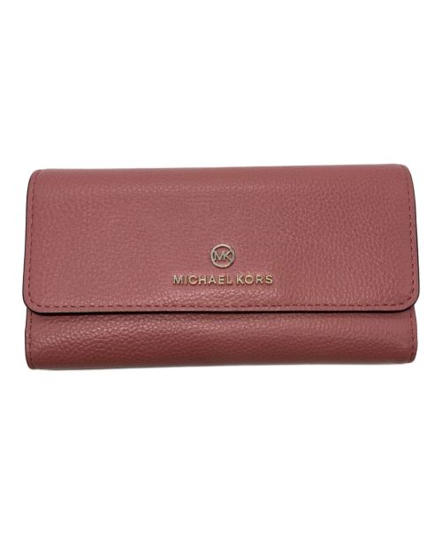 MICHAEL KORS（マイケルコース）MICHAEL KORS (マイケルコース) 長財布 ピンクの古着・服飾アイテム