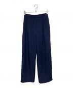 CLANEクラネ）の古着「BASIC TUCK PANTS」｜ネイビー