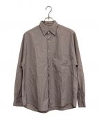 AURALEEオーラリー）の古着「WASHED FINX TWILL BIG SHIRTS」｜ベージュ