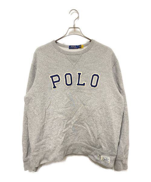 POLO RALPH LAUREN（ポロ・ラルフローレン）POLO RALPH LAUREN (ポロ・ラルフローレン) ロゴスウェット グレー サイズ:Lの古着・服飾アイテム