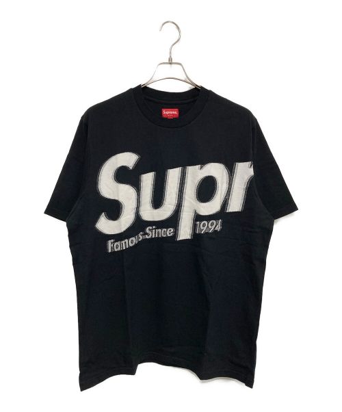 SUPREME（シュプリーム）Supreme (シュプリーム) INTARSIA SPELLOUT TEE ブラック サイズ:Lの古着・服飾アイテム