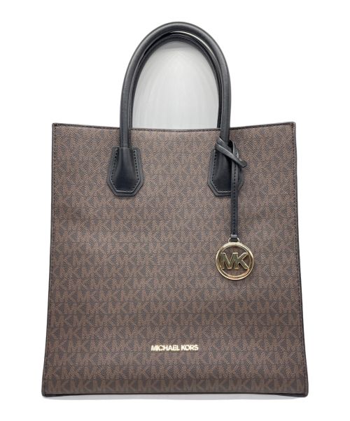 MICHAEL KORS（マイケルコース）MICHAEL KORS (マイケルコース) MK モノグラム 2WAYトートバッグ ブラウン サイズ:なしの古着・服飾アイテム