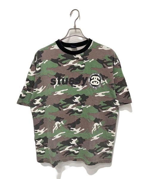 stussy（ステューシー）stussy (ステューシー) 90's カモフラT グリーン×ブラック サイズ:なしの古着・服飾アイテム