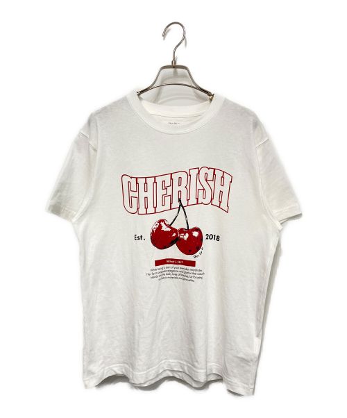 HER LIP TO（ハーリップトゥ）HER LIP TO (ハーリップトゥ) Cherish Tee ホワイト サイズ:FREEの古着・服飾アイテム