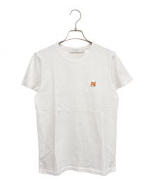 maison kitsune（メゾンキツネ）の古着「フォックスヘッド パッチ クラシック Ｔシャツ」｜ホワイト