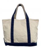 L.L.Bean×REMI RELIEFエルエルビーン×レミレリーフ）の古着「CANVAS Midium Tote」｜アイボリー×ブルー