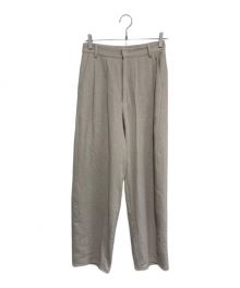 remula（リミューラ）の古着「CURVE LINE PANTS」｜ベージュ