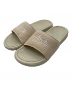 stussy×NIKEステューシー×ナイキ）の古着「BENASSI SLIDE SANDALS FOSSIL STONE」｜ホワイト