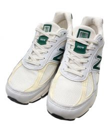 NEW BALANCE（ニューバランス）の古着「ローカットスニーカー / 990 v4 TC4」｜ホワイト×グリーン