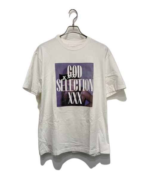 GOD SELECTION XXX（ゴッドセレクショントリプルエックス）GOD SELECTION XXX (ゴッドセレクショントリプルエックス) ビックロゴTシャツ ホワイト サイズ:Lの古着・服飾アイテム