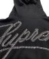 中古・古着 SUPREME (シュプリーム) Rhinestone Script Hooded Sweatshirt ブラック サイズ:Ｍ：17000円