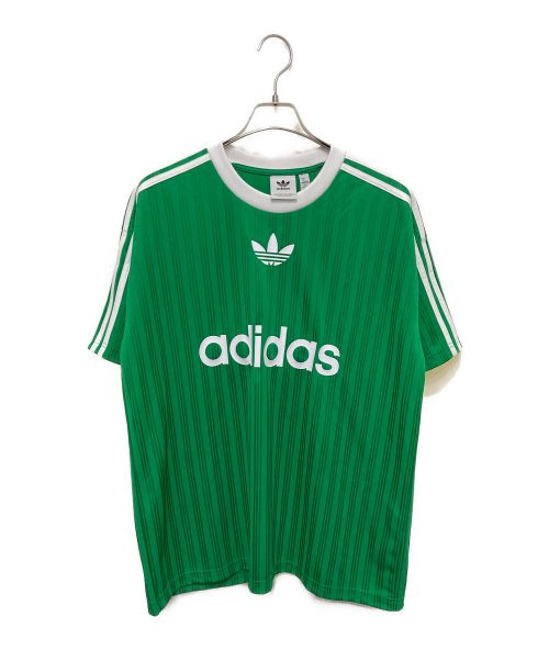 adidas（アディダス）adidas (アディダス) ショートスリーブシャツ グリーン サイズ:XLの古着・服飾アイテム