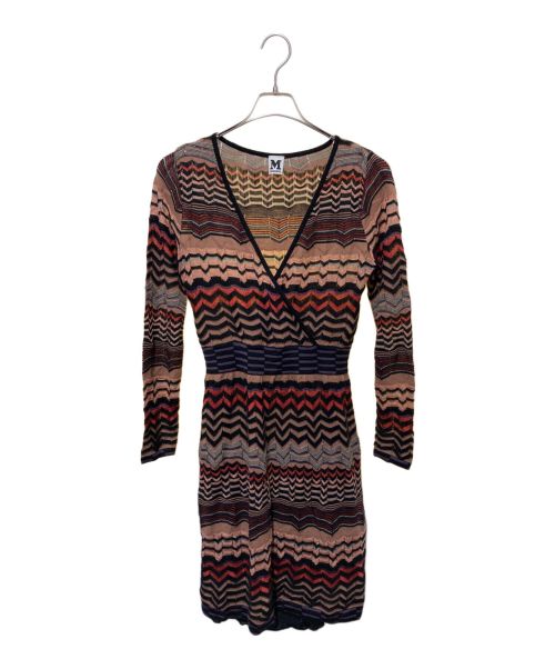 m missoni（エムミッソーニ）m missoni (エムミッソーニ) カシュクールワンピース マルチカラー サイズ:44の古着・服飾アイテム