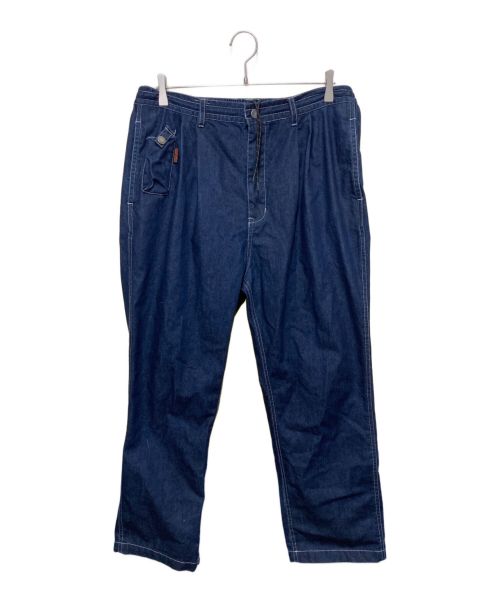 grn outdoor（ジーアールエヌ アウトドア）grn outdoor (ジーアールエヌ アウトドア) HIASOBI CAMPER LOOSE PANTS インディゴ サイズ:Lの古着・服飾アイテム