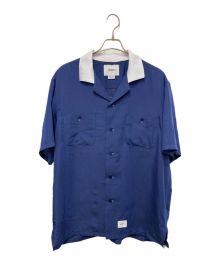 WTAPS（ダブルタップス）の古着「KINGPIN / SS / VCPL. TWILL. WUT 半袖シャツ オープンカラーシャツ」｜ブルー