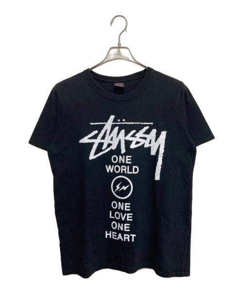 stussy（ステューシー）stussy (ステューシー) FRAGMENT DESIGN (フラグメントデザイン) Tシャツ ブラック サイズ:XLの古着・服飾アイテム