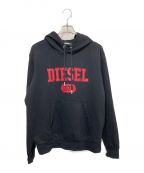 DIESELディーゼル）の古着「プルオーバーパーカー」｜ブラック