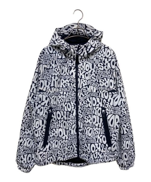 MICHAEL KORS（マイケルコース）MICHAEL KORS (マイケルコース) Graphic Logo Hooded Jacket ホワイト サイズ:Lの古着・服飾アイテム