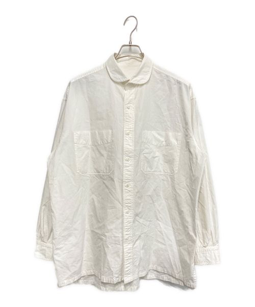 Porter Classic（ポータークラシック）Porter Classic (ポータークラシック) SWISS COTTON WIDE POCKET SHIRT スイスコットンワイドポケットシャツ ホワイト サイズ:3の古着・服飾アイテム