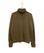 STEVEN ALANスティーブンアラン）の古着「MULE SADDLE SHOULDER TURTLE NECK KNIT」｜カーキ