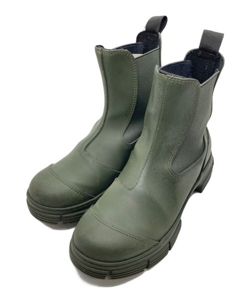 GANNI（ガニー）GANNI (ガニー) Recycled Rubber City Boot オリーブ サイズ:37の古着・服飾アイテム