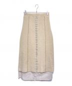 Ameriアメリ）の古着「DOCKING HOOK KNIT SKIRT」｜アイボリー