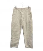 STUDIO NICHOLSONスタジオニコルソン）の古着「BILL PANT IN CREAM PEACHED TWILL COTTON」｜アイボリー