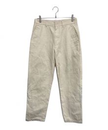 STUDIO NICHOLSON（スタジオ ニコルソン）の古着「BILL PANT IN CREAM PEACHED TWILL COTTON」｜アイボリー