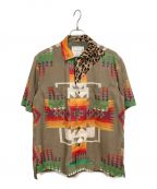 sacai×PENDLETONサカイ×ペンドルトン）の古着「PENDLETON Archive Print Mix Shirt」｜ブラウン