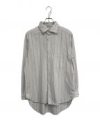 NIGEL CABOURNナイジェルケーボン）の古着「DETACHABLE COLLAR SHIRT STRIPE」｜グレー