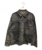 NEIGHBORHOODネイバーフッド）の古着「SAVAGE DENIM TYPE-1 JACKET」｜ブラック