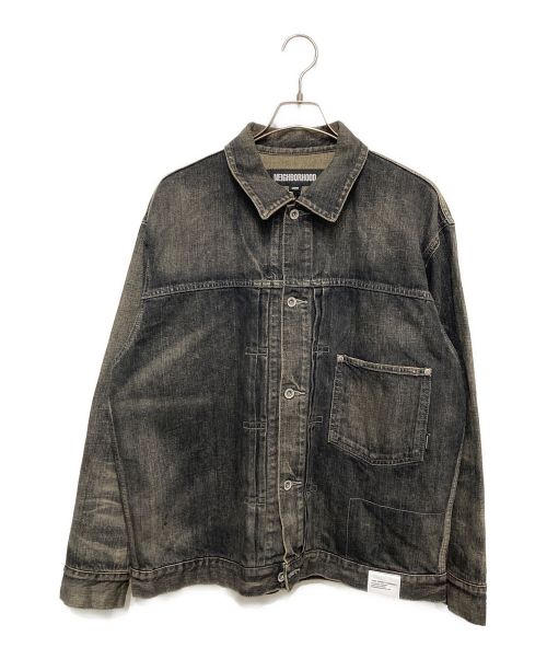 NEIGHBORHOOD（ネイバーフッド）NEIGHBORHOOD (ネイバーフッド) SAVAGE DENIM TYPE-1 JACKET ブラック サイズ:L 未使用品の古着・服飾アイテム