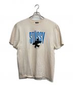 stussyステューシー）の古着「ロゴTシャツ」｜ベージュ