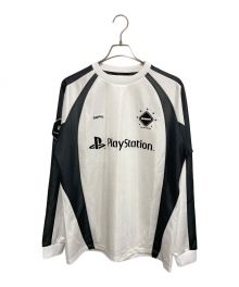 F.C.R.B.×SOPH.×PLAY STATION（エフシーアールビー×ソフネット×プレイステーション）の古着「Practice Long Sleeve Buggy Top」｜ホワイト×ブラック