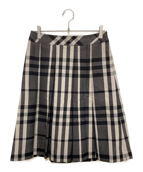 BURBERRY LONDON（バーバリーロンドン）BURBERRY LONDON (バーバリーロンドン) チェックスカート グレー サイズ:38の古着・服飾アイテム