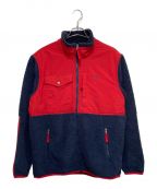 POLO RALPH LAURENポロ・ラルフローレン）の古着「hybrid fleece jacket」｜レッド×ネイビー