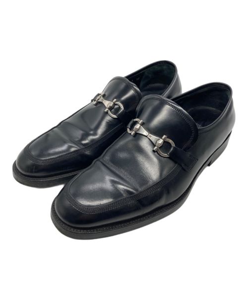 Salvatore Ferragamo（サルヴァトーレ フェラガモ）Salvatore Ferragamo (サルヴァトーレ フェラガモ) ビットローファー ブラック サイズ:9の古着・服飾アイテム