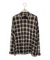 COMOLI（コモリ）の古着「RAYON CHECK OPEN COLLAR SHIRT」｜ベージュ