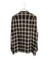 COMOLI (コモリ) RAYON CHECK OPEN COLLAR SHIRT ベージュ サイズ:2：38000円