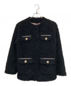 HER LIP TOハーリップトゥ）の古着「Royal Faux Fur Coat」｜ブラック