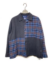 BoTT×creativedrugstore（ボット×クリエイティブドラッグストア）の古着「BOX Flannel Shirt」｜ブラウン×ブルー