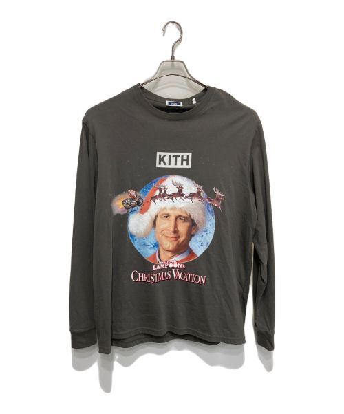 KITH（キス）KITH (キス) NATIONAL LAMPOON CHRISTMAS LS TEE オリーブ サイズ:Lの古着・服飾アイテム