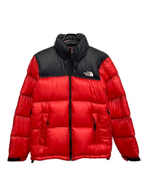 THE NORTH FACE（ザ ノース フェイス）THE NORTH FACE (ザ ノース フェイス) ヌプシダウンジャケット レッド×ブラック サイズ:Mの古着・服飾アイテム