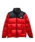 THE NORTH FACE（ザ ノース フェイス）の古着「ヌプシダウンジャケット」｜レッド×ブラック