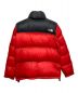 THE NORTH FACE (ザ ノース フェイス) ヌプシダウンジャケット レッド×ブラック サイズ:M：18000円