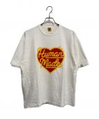 HUMAN MADEヒューマンメイド）の古着「ハートプリントTシャツ」｜ホワイト