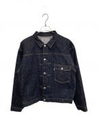 New Manualニュー・マニュアル）の古着「#001 1ST LV T-BACK DENIM JACKET ONEWASHED」｜インディゴ